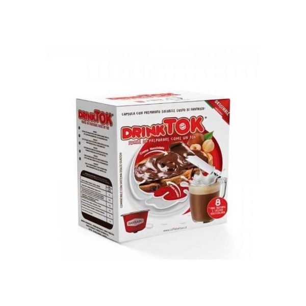 8 Capsule Drinktok Pan Tostato e Crema Nocciolata  Dolce Gusto