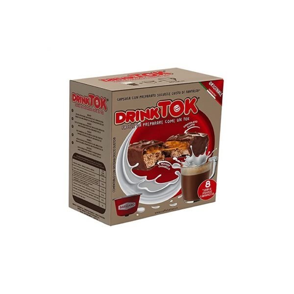 8 Capsule Drinktok Snack Mousse Caramel Dolce Gusto